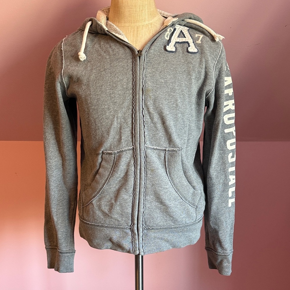 Aeropostale Heather Gray Hoodie with Logo